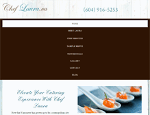 Tablet Screenshot of cheflaura.ca
